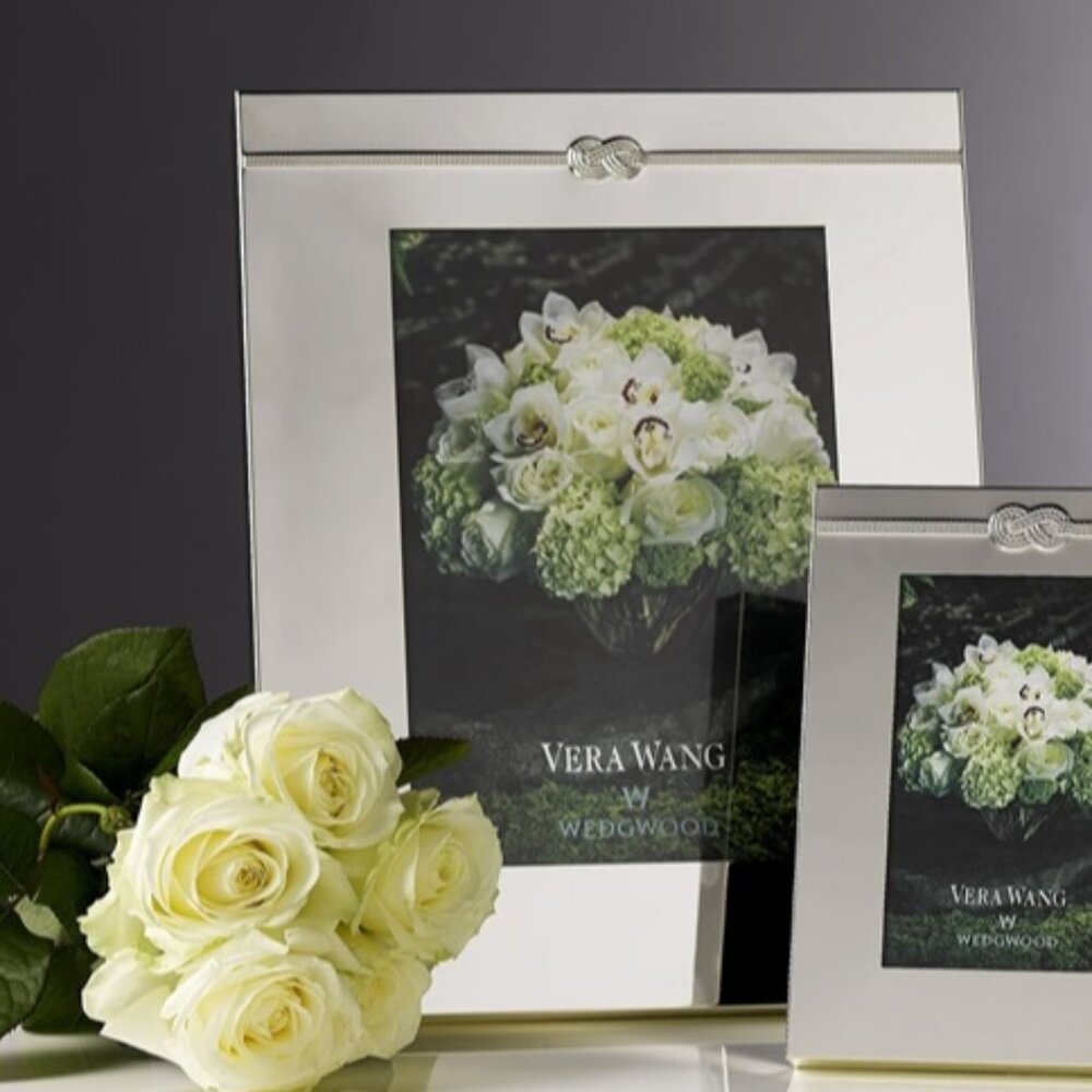 WEDGEWOOD x VERA WANG INFINITY Wedding Gift Picture Frame 5" x 7" Designer Decor